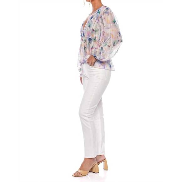 NEW AGOLDE willow mid rise slim crop jeans in sour cream - Picture 4 of 4